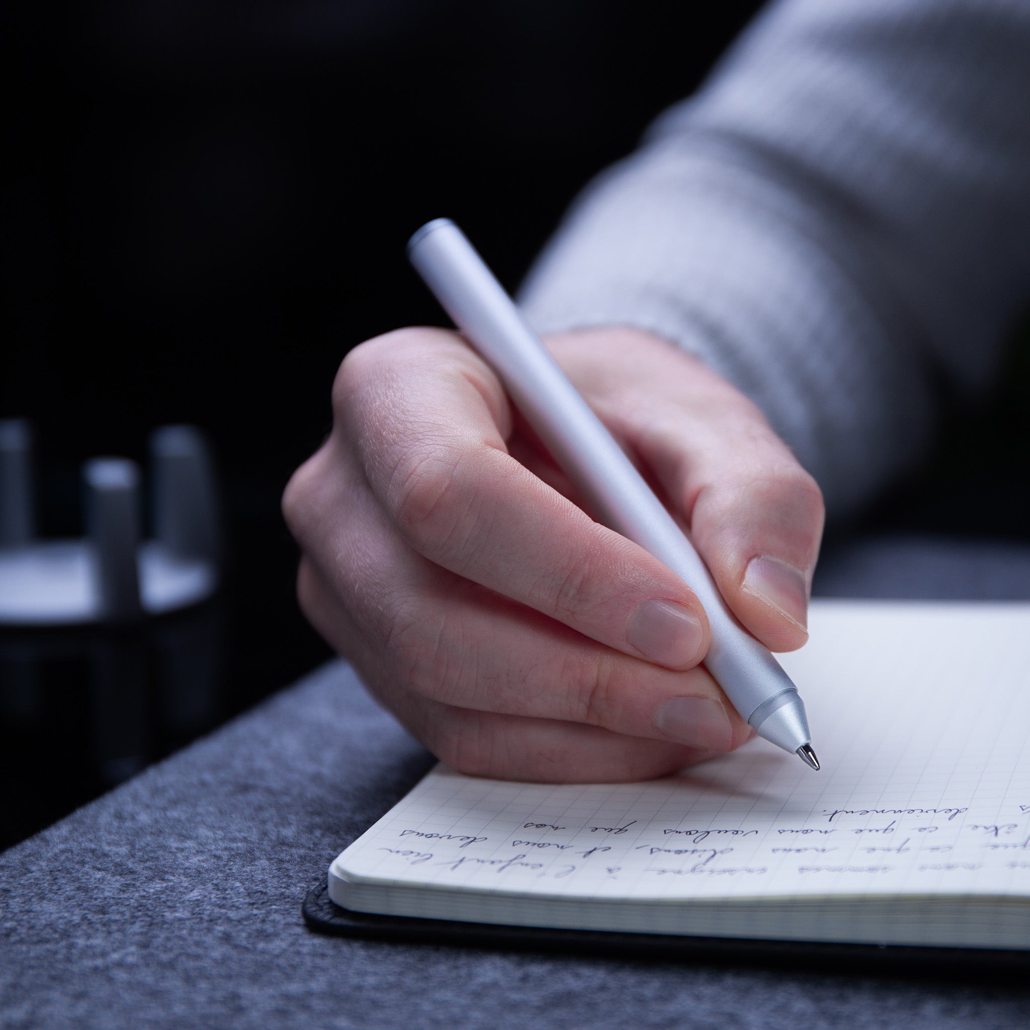 silver ballpoint pen hoverpen classic#40558020395101