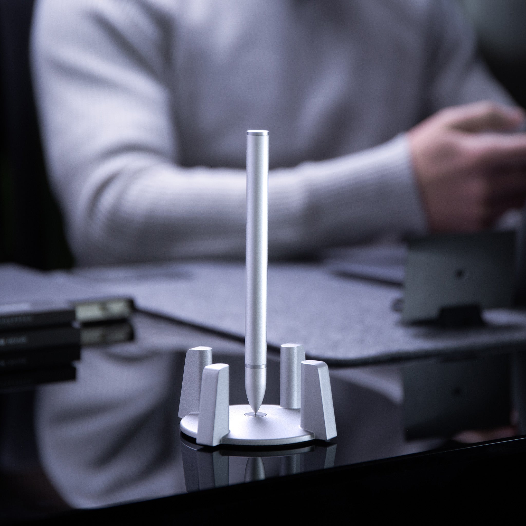 silver ballpoint pen hoverpen classic#40558020395101